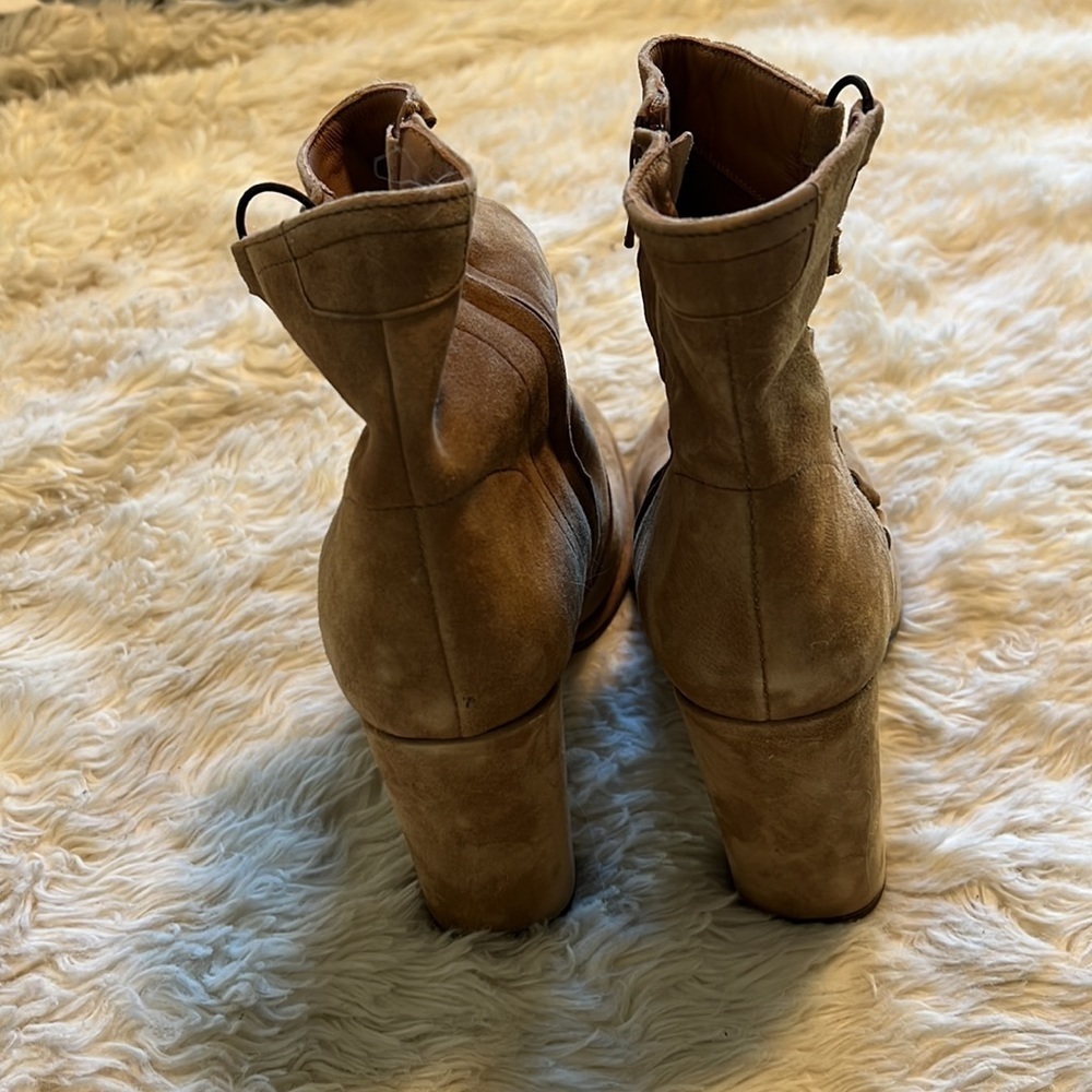 Free People Suede Heeled Booties - Picture 2 of 5